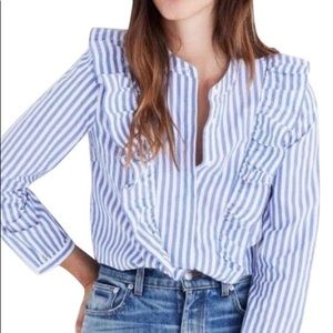 Madewell ruffle shirt